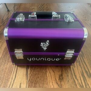 Younique Elegant Purple and Black Makeup Organizer